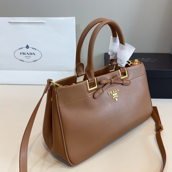 Prada Tan Leather Satchel - Picture 1 of 7